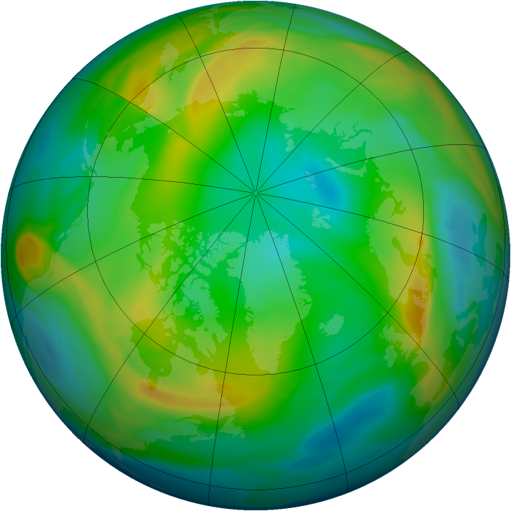 Arctic ozone map for 26 December 2004